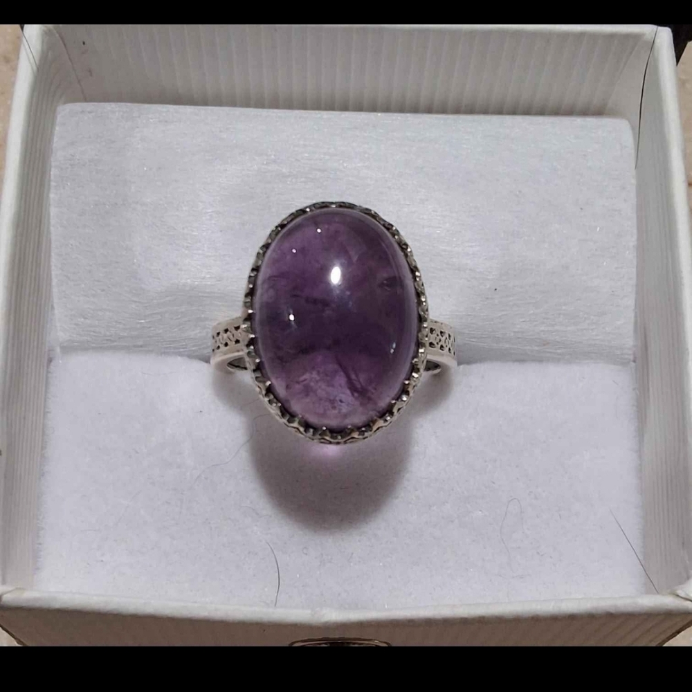 Amethyst Statement Ring - image 1